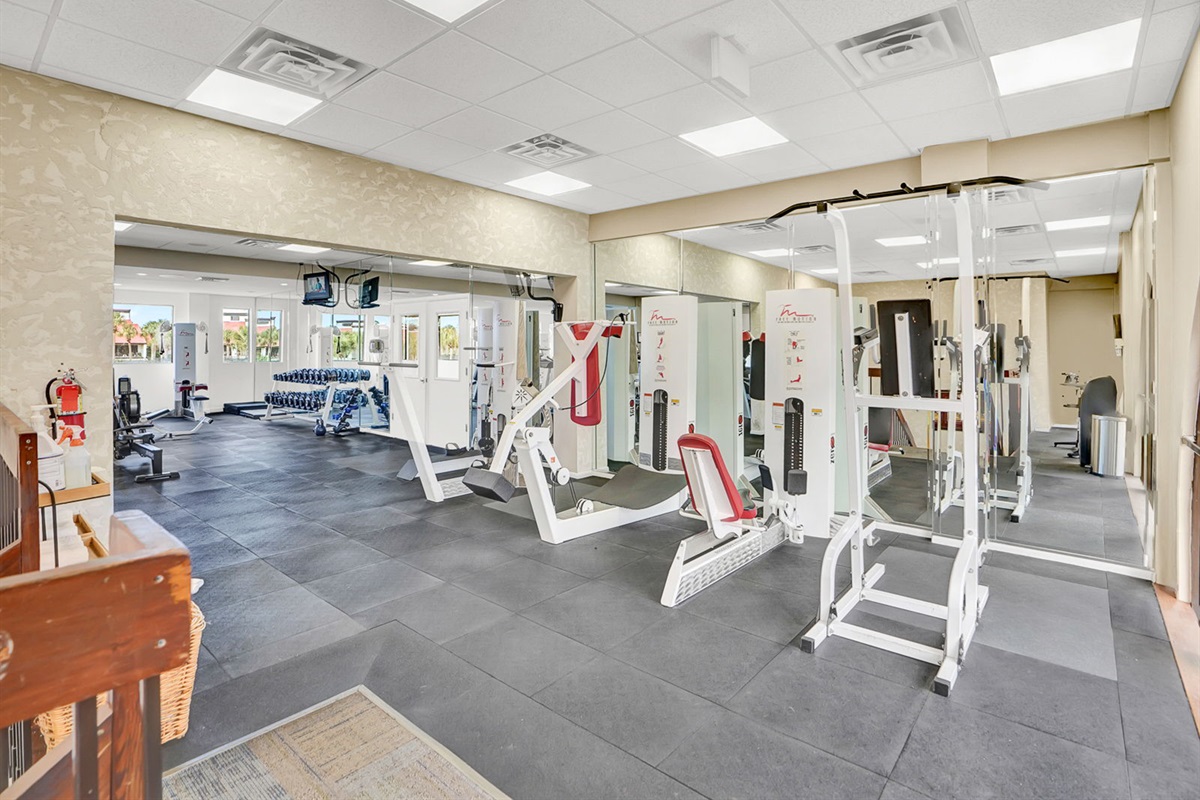 Full fitness center available for the use of all Edgewater guests