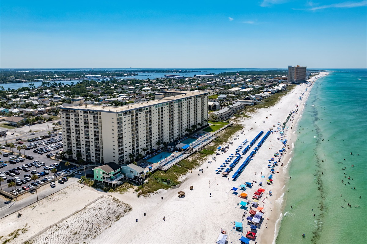 Sugar white sands line the stretch of Emerald Coast where you'll "Emerald & Sea" why you'll never want to leave!!