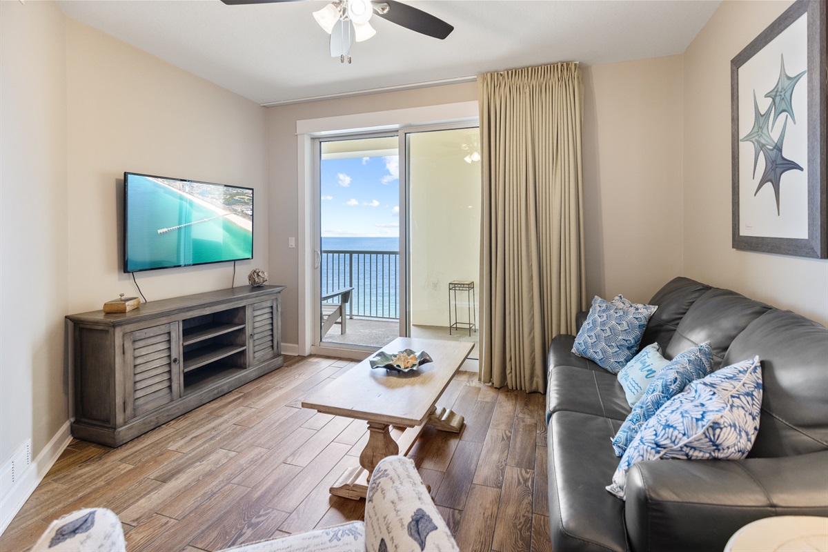 Gulf-Front Living Room