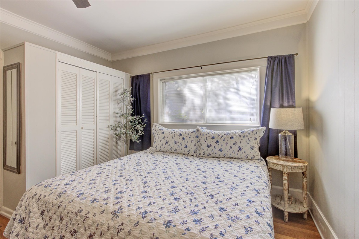 Bedroom #3: King Bed, TV, dresser, closet