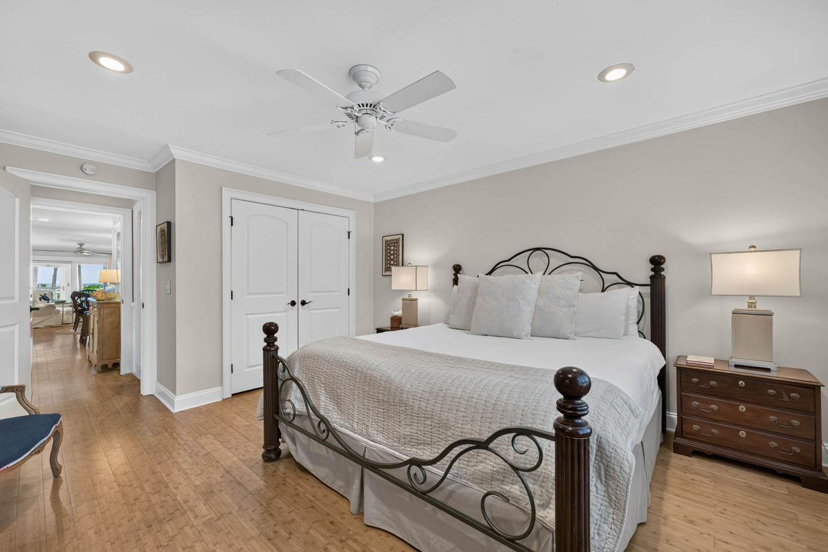 Bedroom 1: King Bed with hall bath | Oceans 22 | 22 Beach Club Villas, Wild Dunes | IOP Escapes