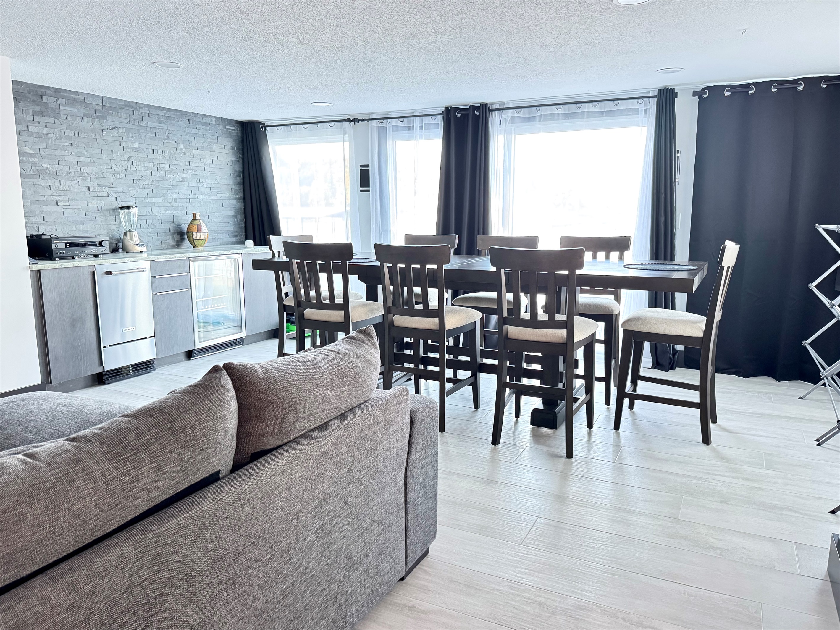 Spacious dining area for the whole family.