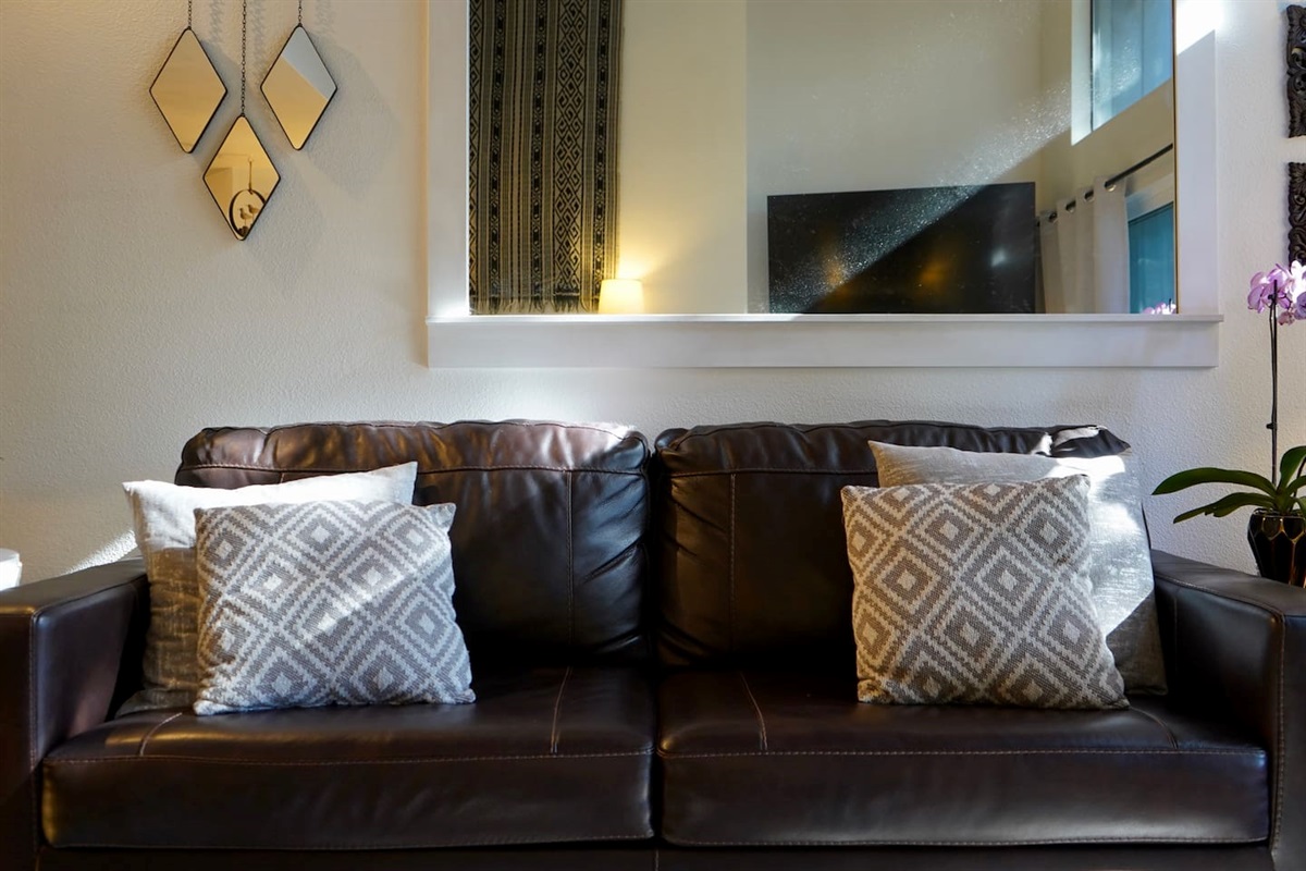 Leather Sleeper Sofa