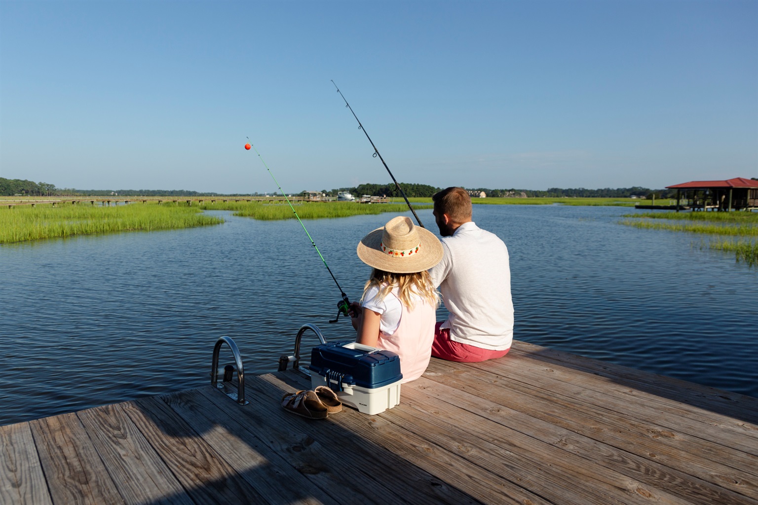 Make lasting memories fishing and crabbing right from your private dock.