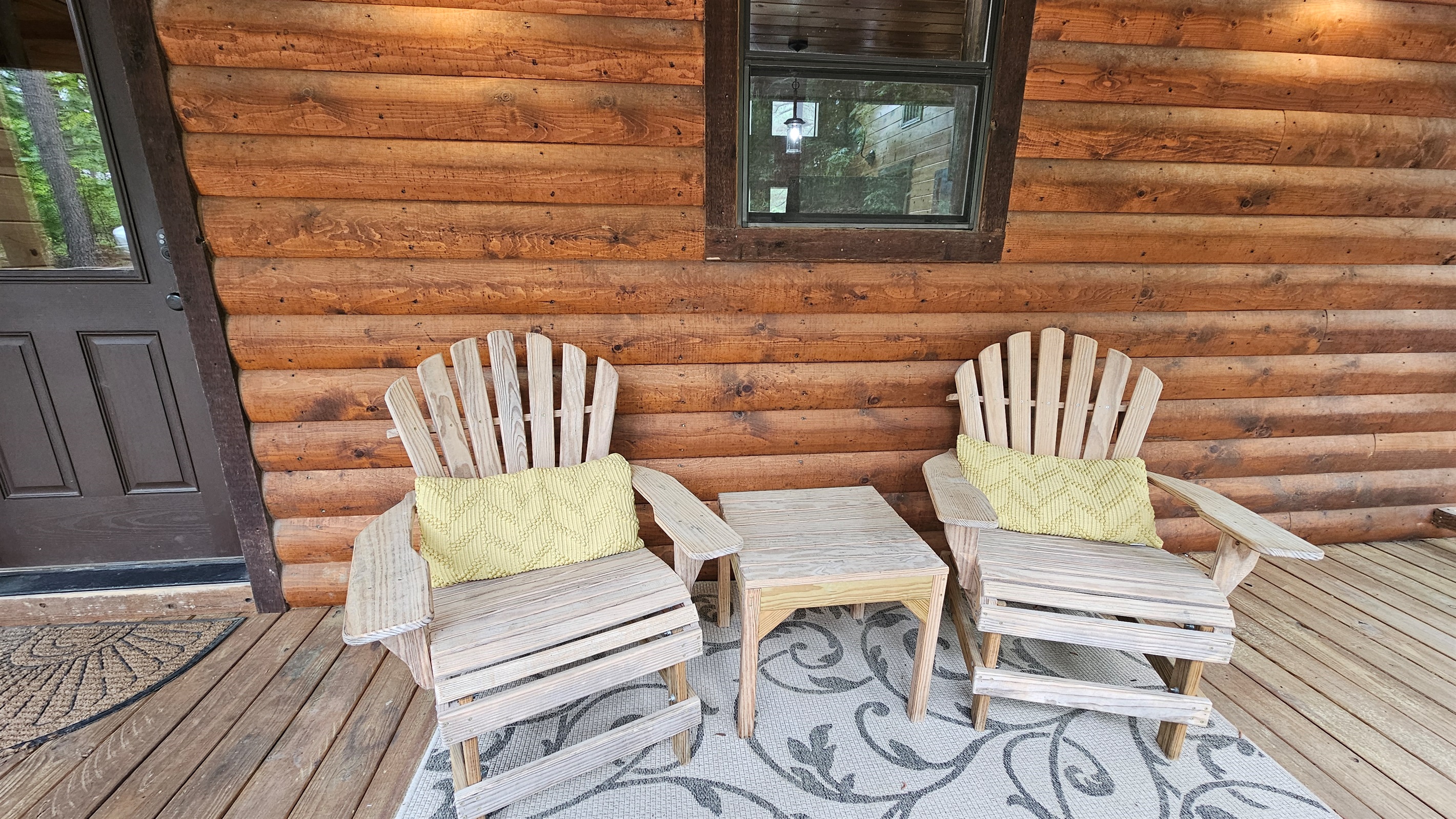 Enjoy the peace and quiet from the front porch.