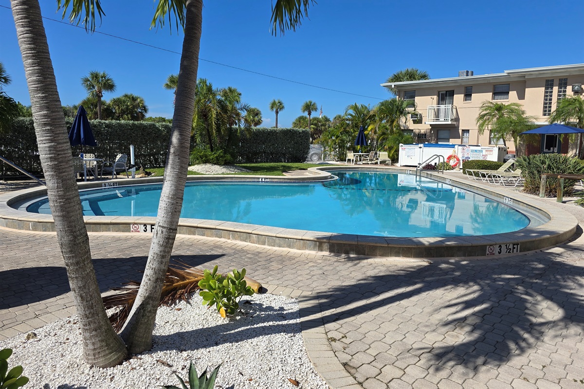 Beach View and pool view room from the living room and 2nd bedroom windows!