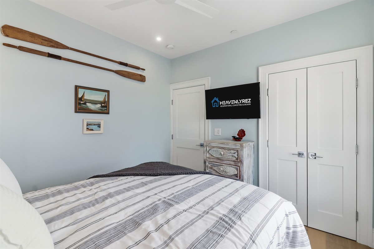 Queen bedroom with a huge closet space