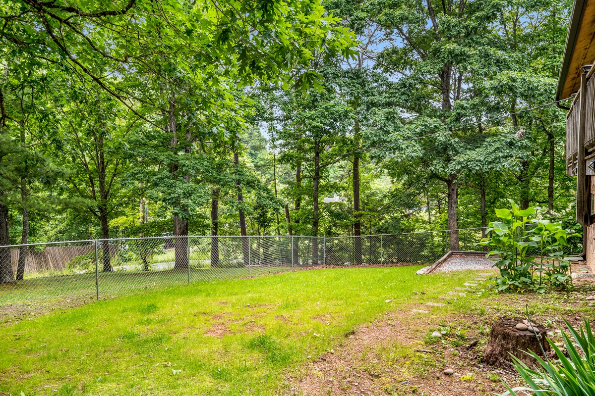 Fenced in yard for your pets