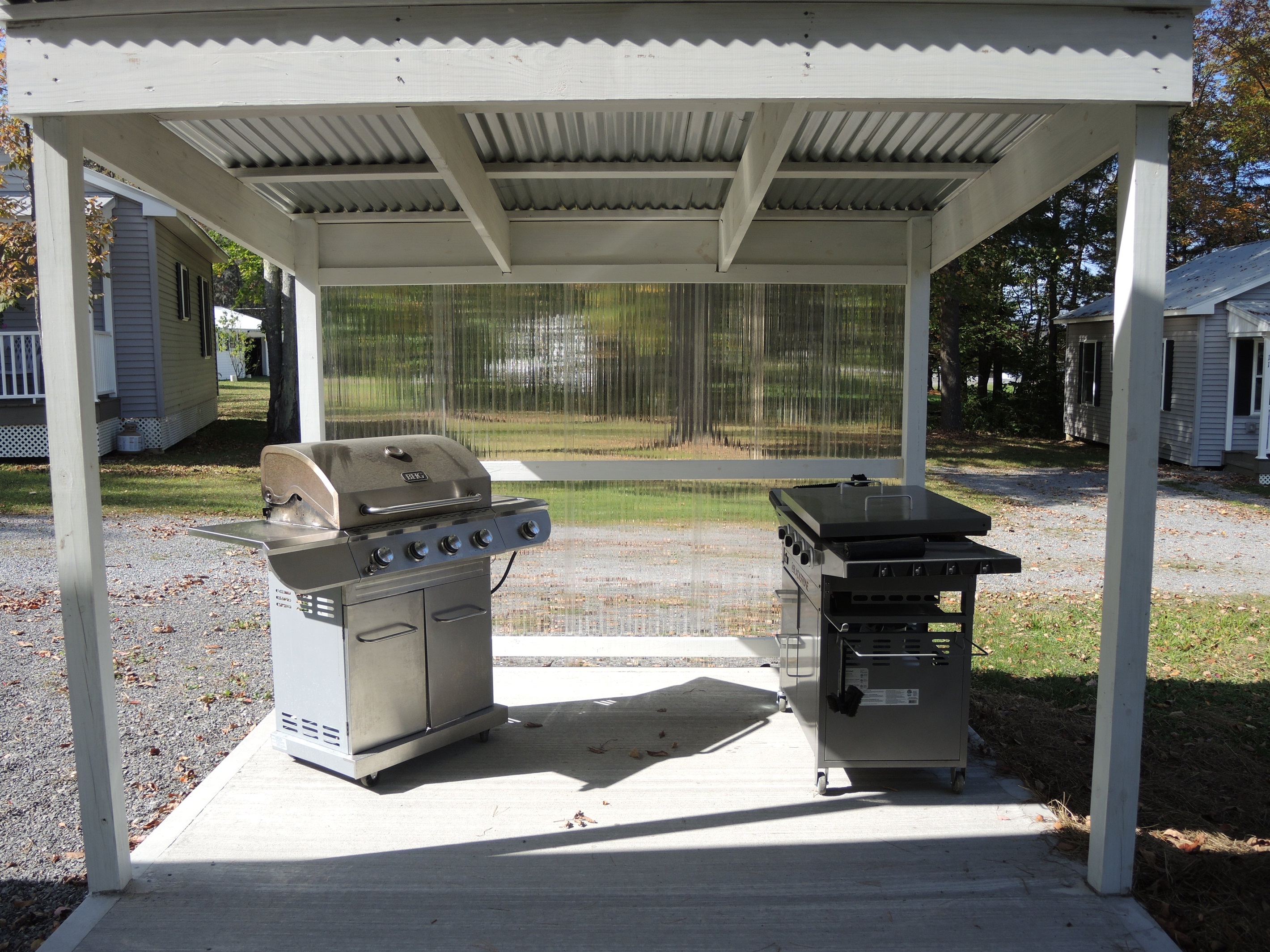 Creekside BBQ area