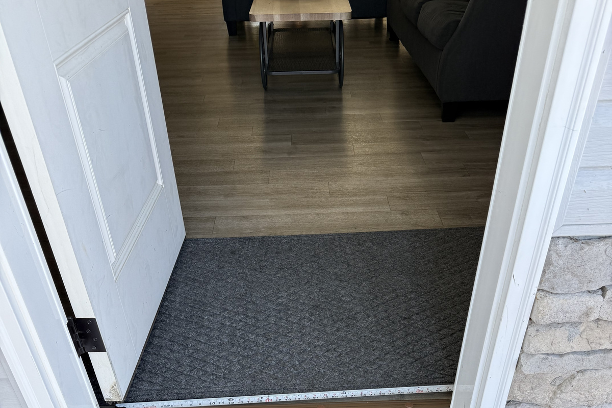 front door is a 36" doorway