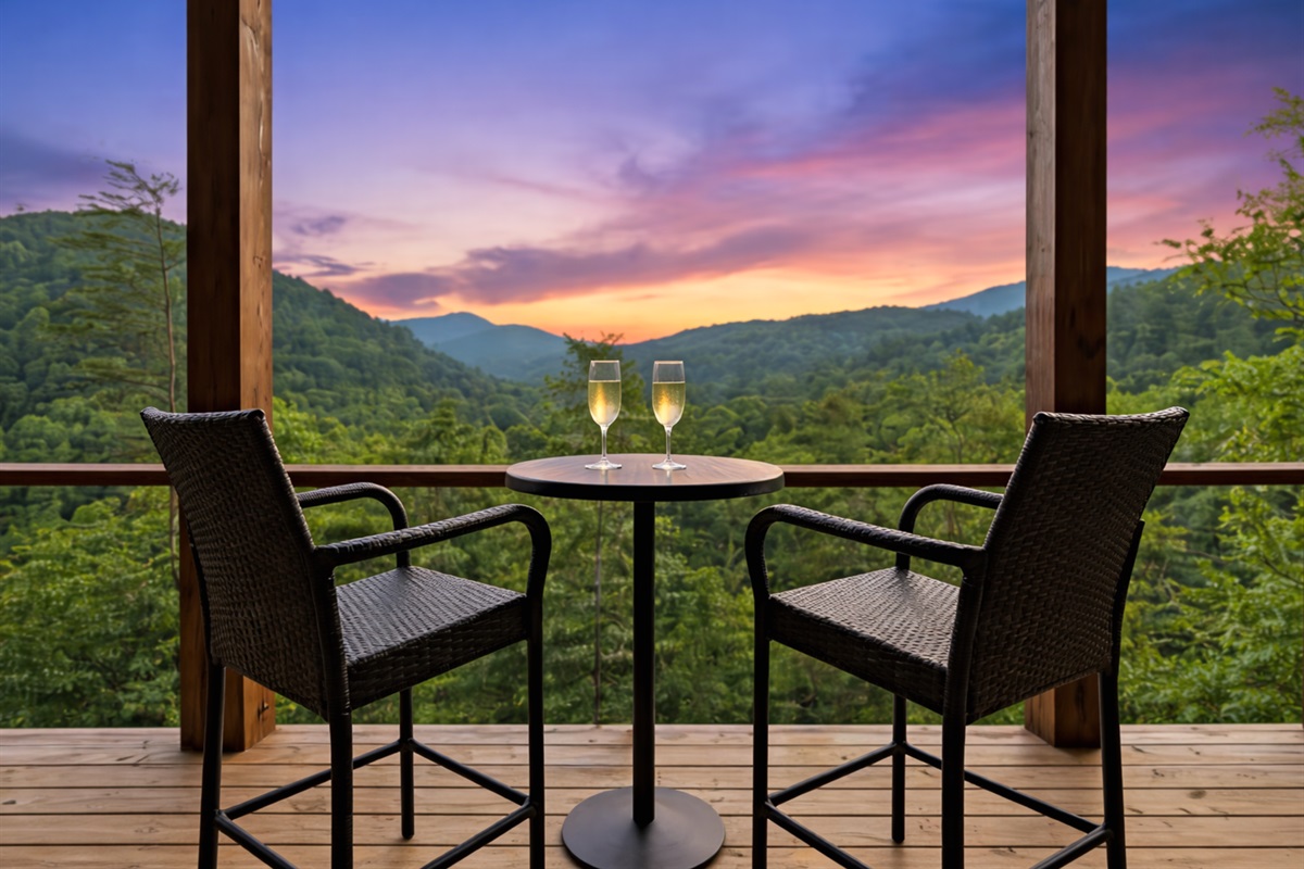 Seats made for stillness and stargazing.