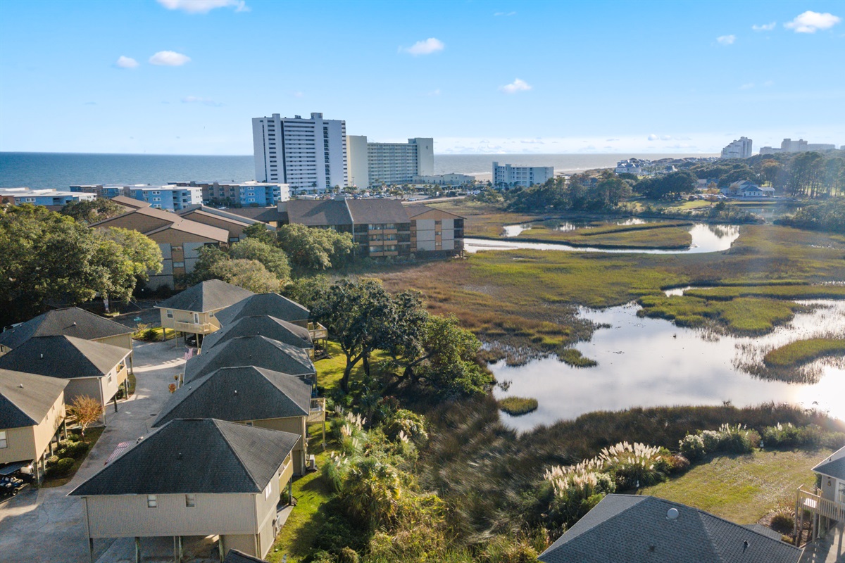 Guest Cottages Aeriel View