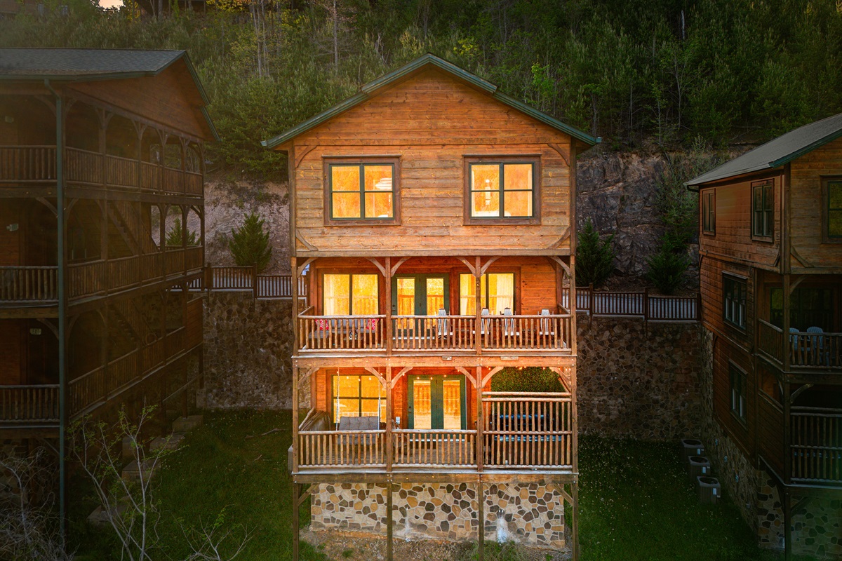 Three story cabin packed with relaxation and fun.