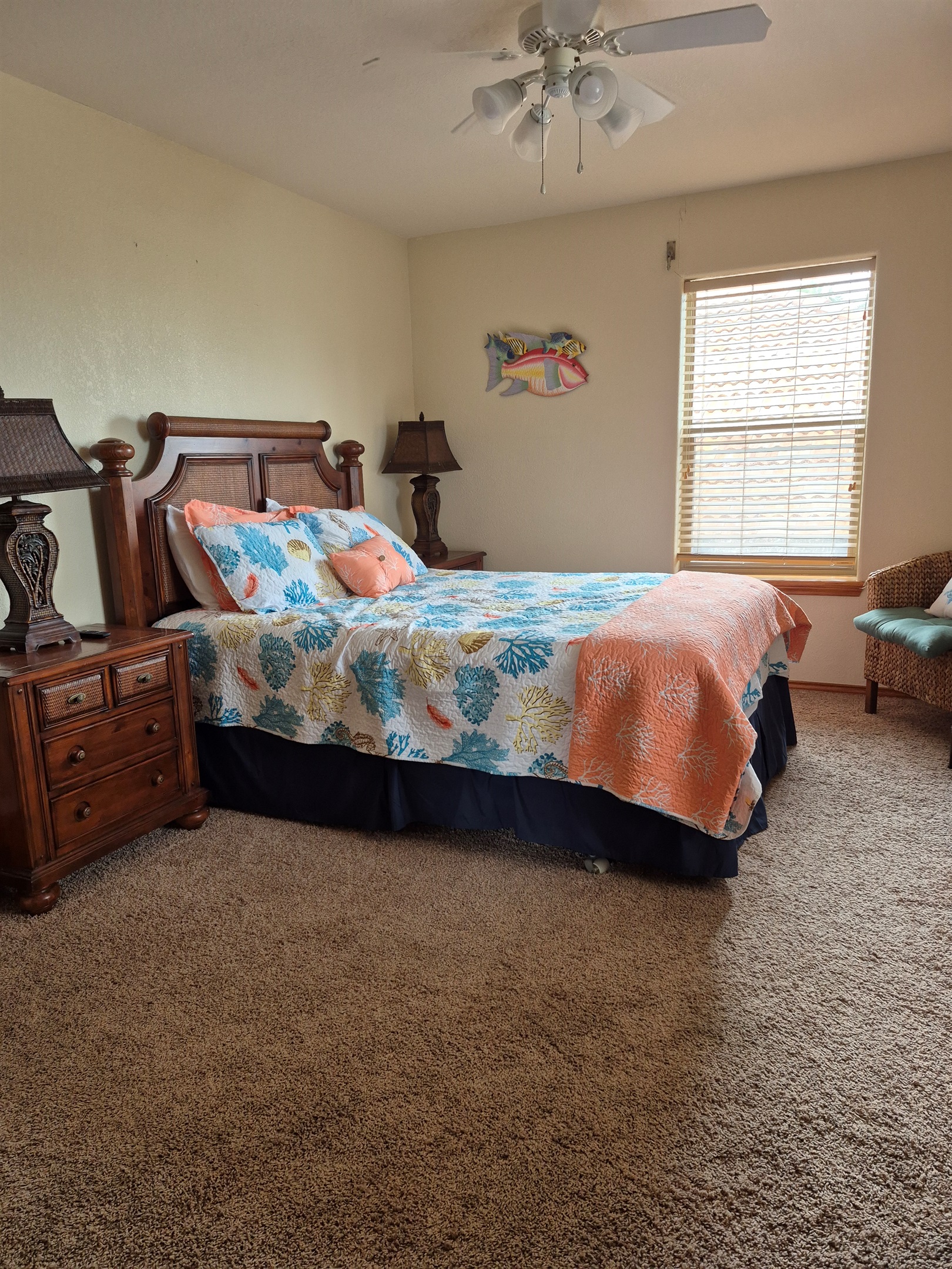Enjoy sweet dreams in this luxury oversized queen bedroom. (TV)