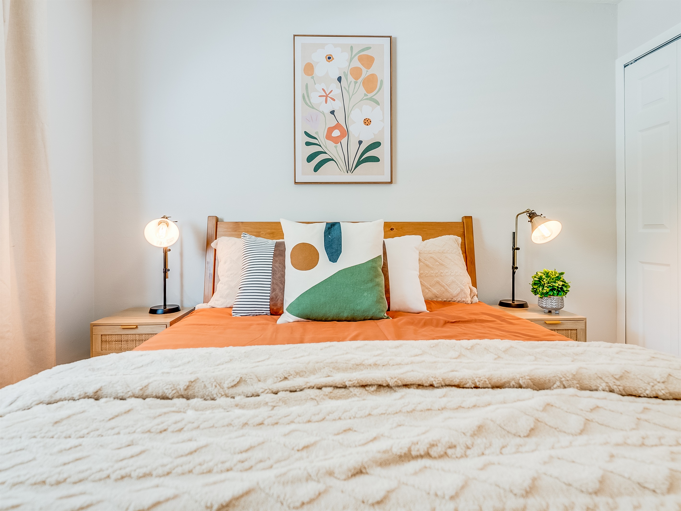 Simple and serene, this room is your personal retreat.