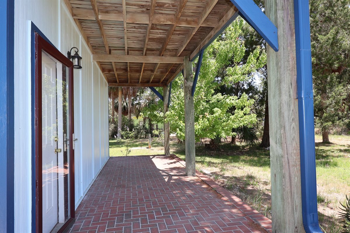 Covered back patio