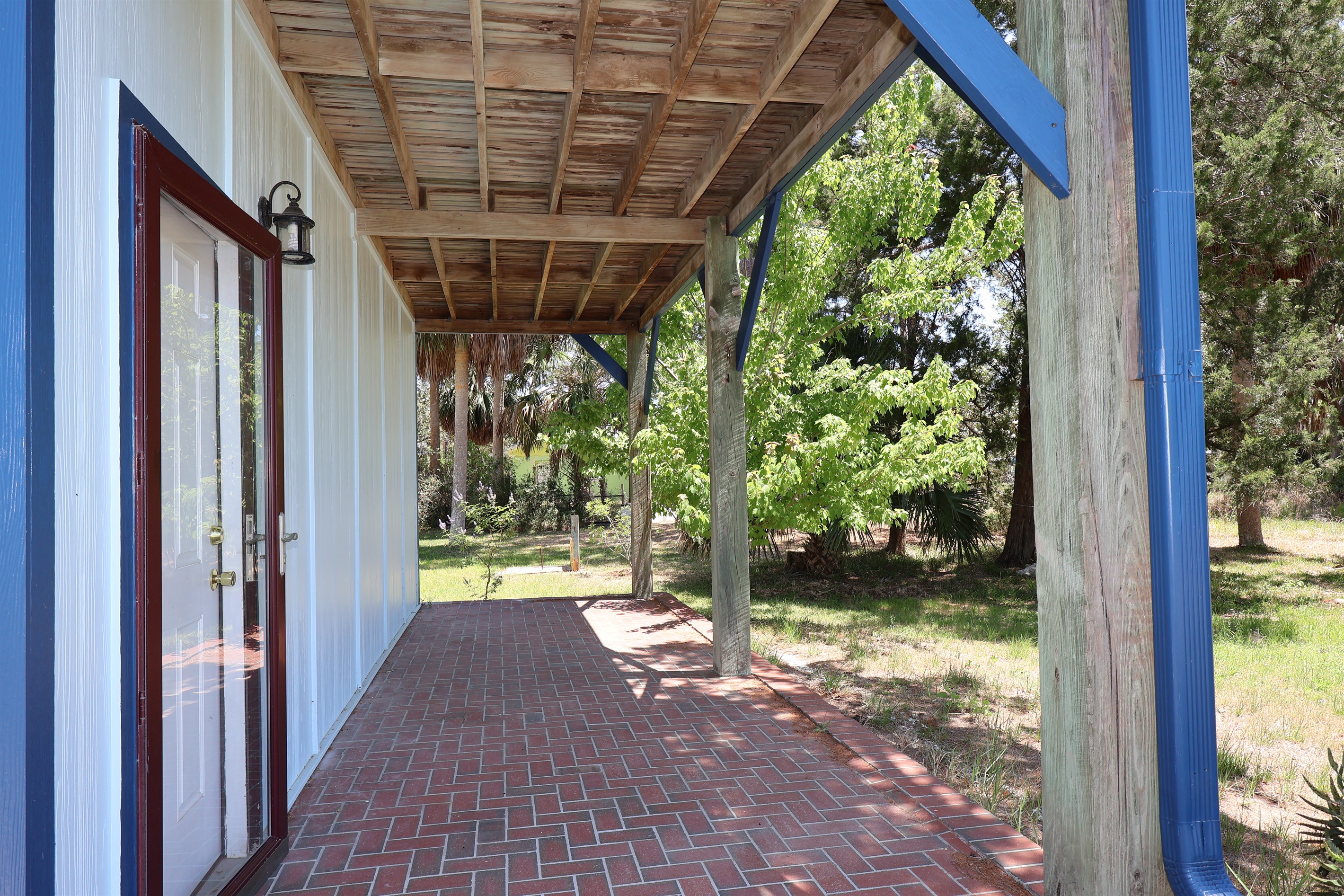 Covered back patio