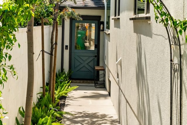 The inviting feel of the entrance while keeping it simple and stylish.
