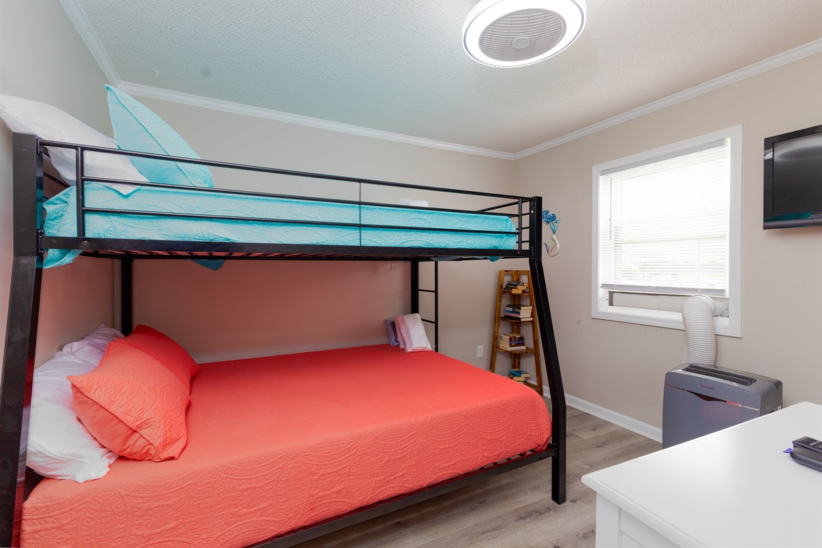 2nd Bedroom with bunks and 32" TV