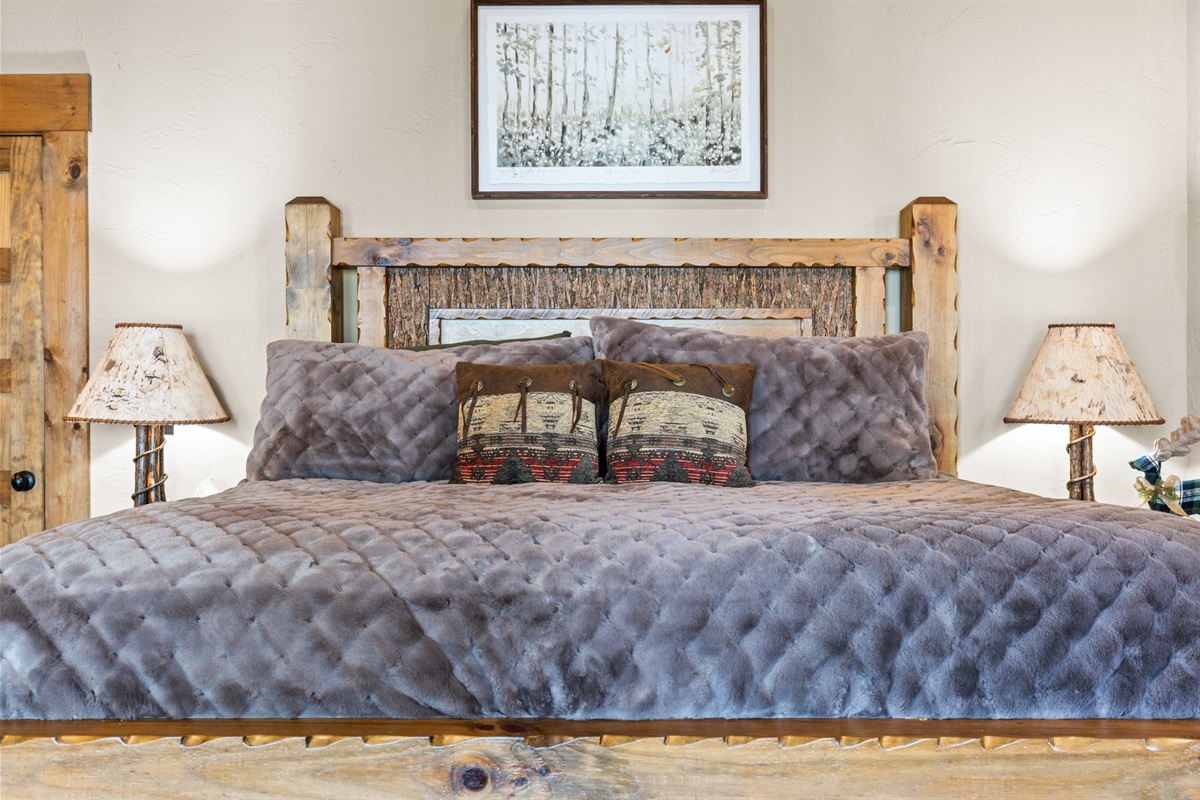 Relax in a handcrafted bed and enjoy thoughtful touches that ensure maximum comfort and warmth during your stay.