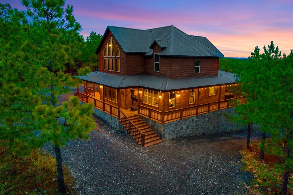 Decks ensure the beautiful views from all outdoor seating areas.
