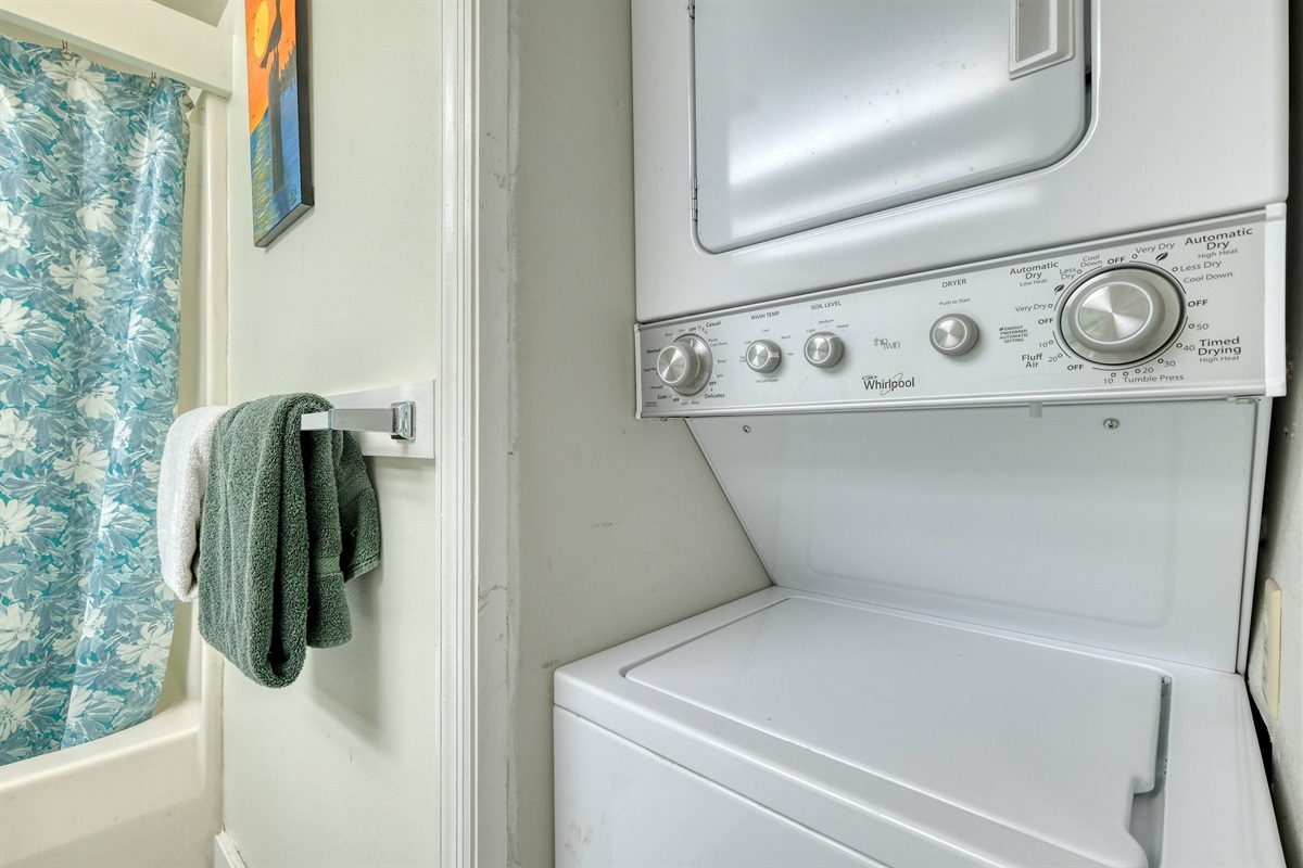 Washer and dyer for guest to use during stay