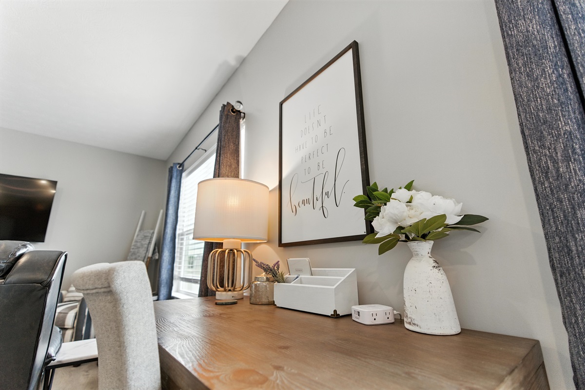Stay productive with a desk-ready work area