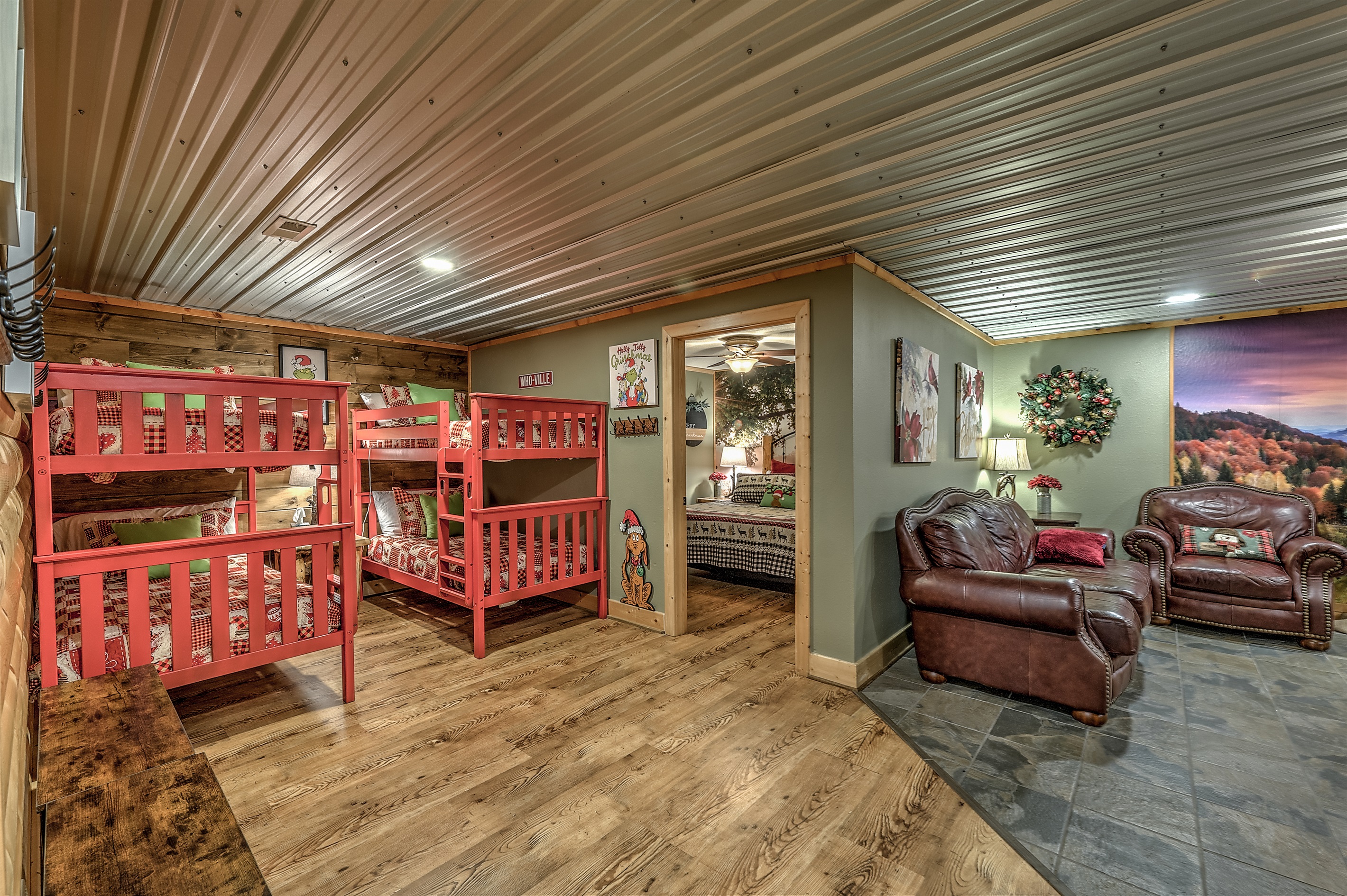 Basement twin bunks