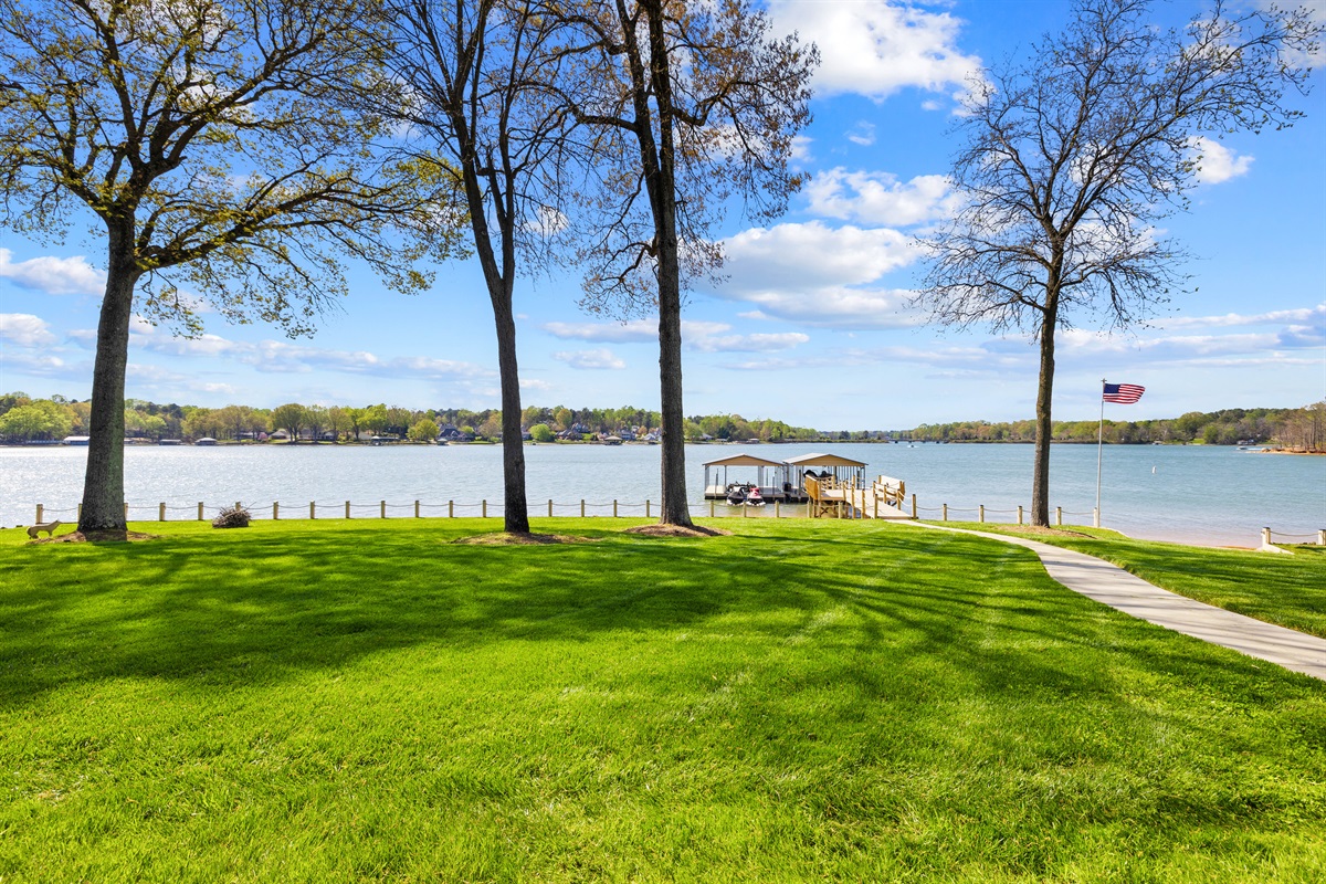 Relax and soak in the beauty of Lake Norman.