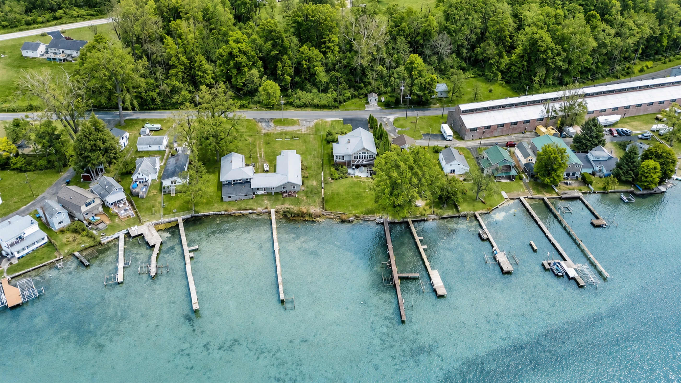 Arial view of the home and  surrounding area