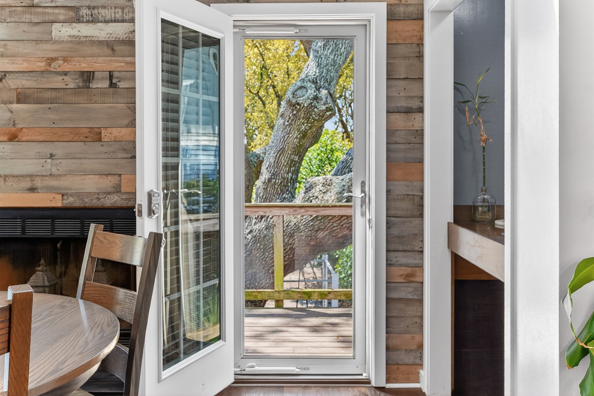 Walkway to back patio