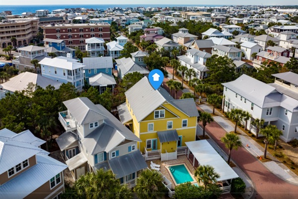 Aerial View - Mins to beach