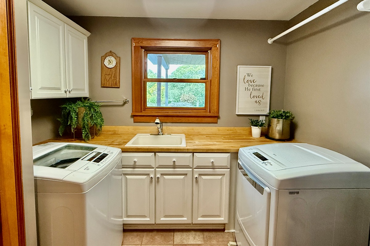 !st Floor Laundry and Storage Room