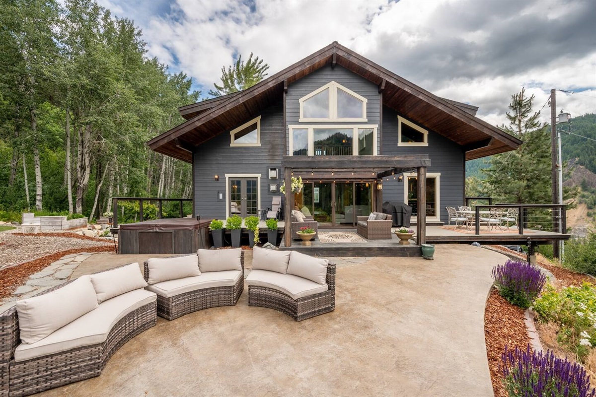 Back deck and patio