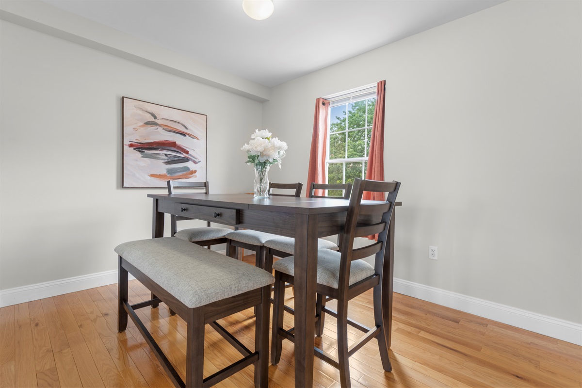 Dining Table with Beautiful Window View