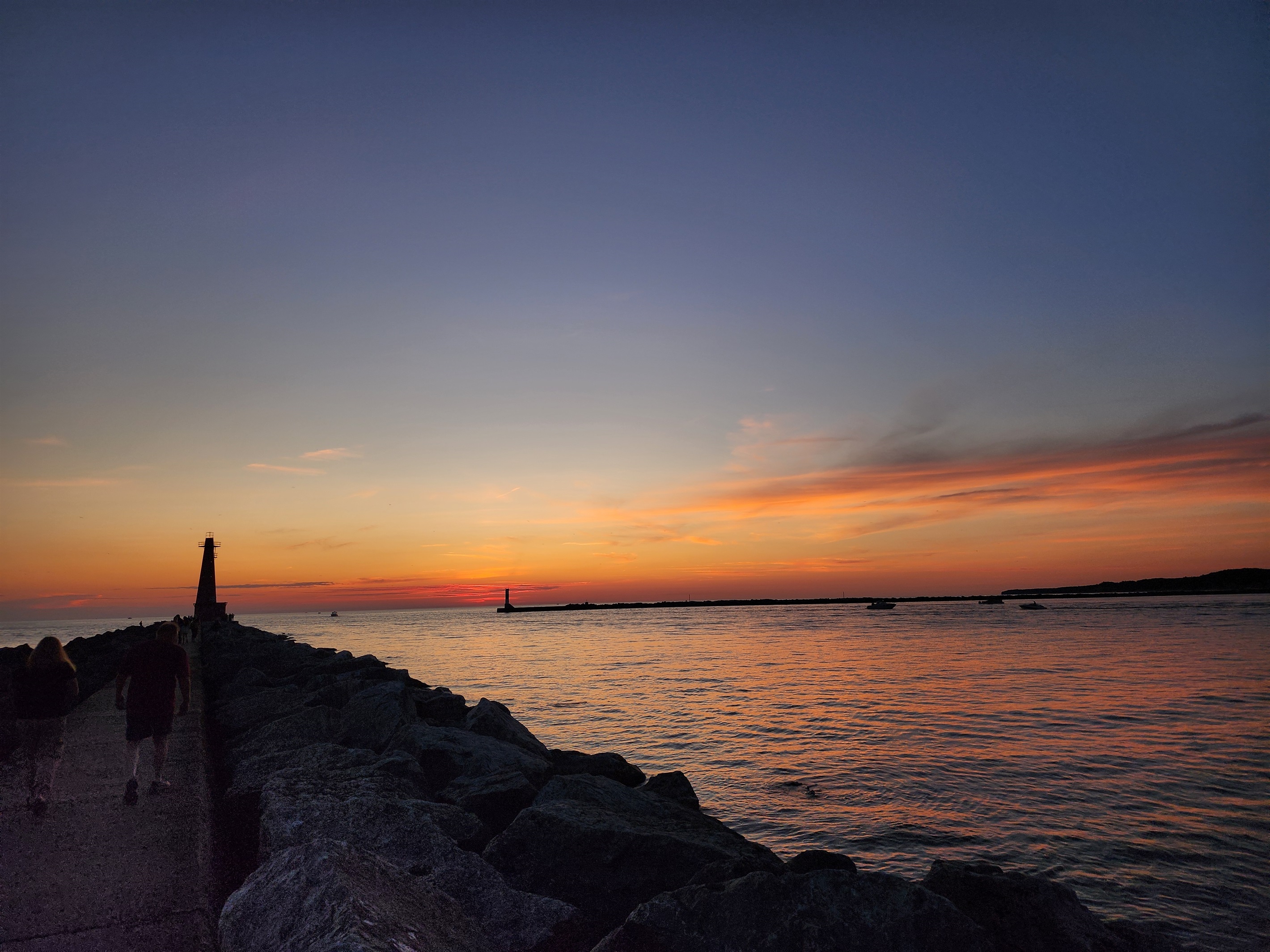 Catch a stunning sunset at Pere Marquette Beach