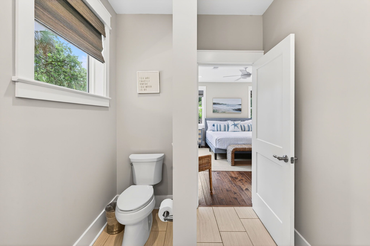 Ensuite Bathroom 1 | Driftwood Dreams | 105 Forest Trail | Isle of Palms, SC | IOP Escapes