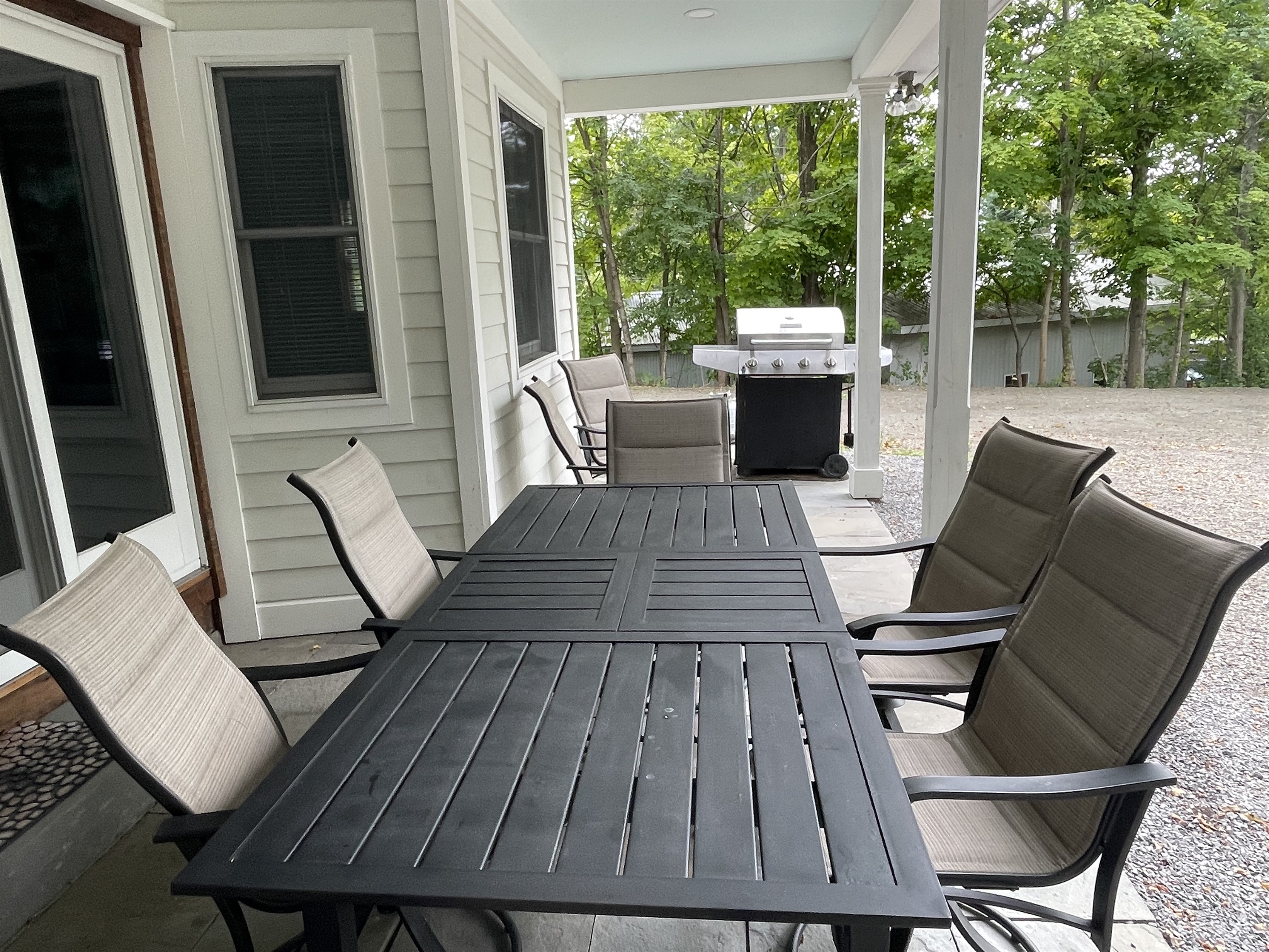 Covered outside dining