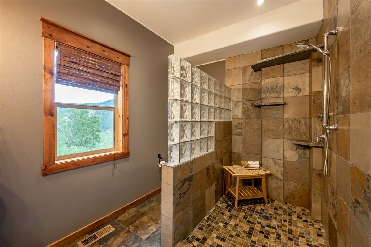 Primary bedroom ensuite with walk-in shower