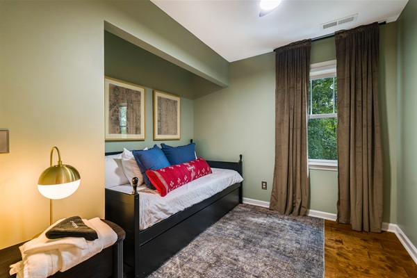 Great for families, kids love the daybed + trundle combo.