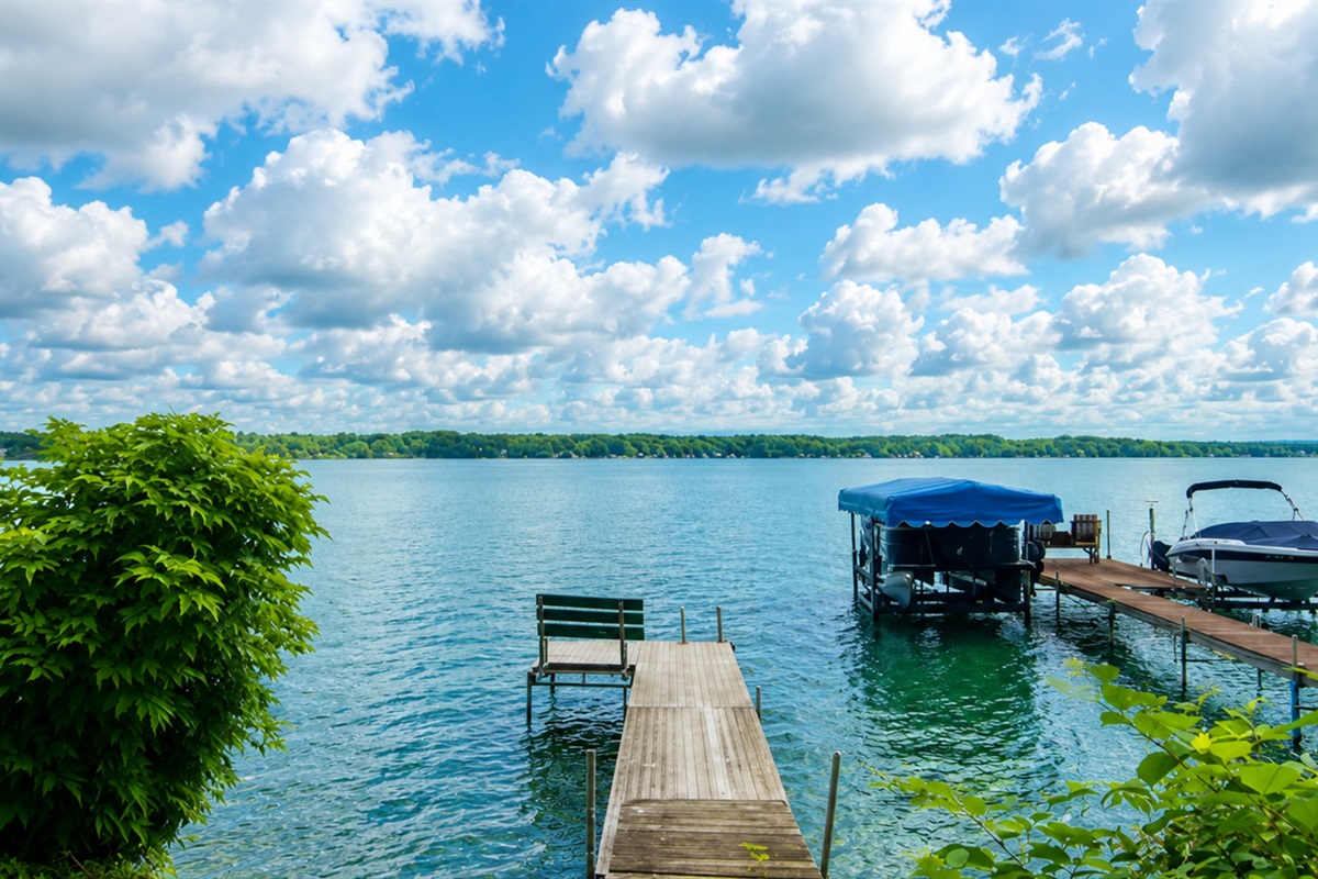 Shorter dock belongs to the property