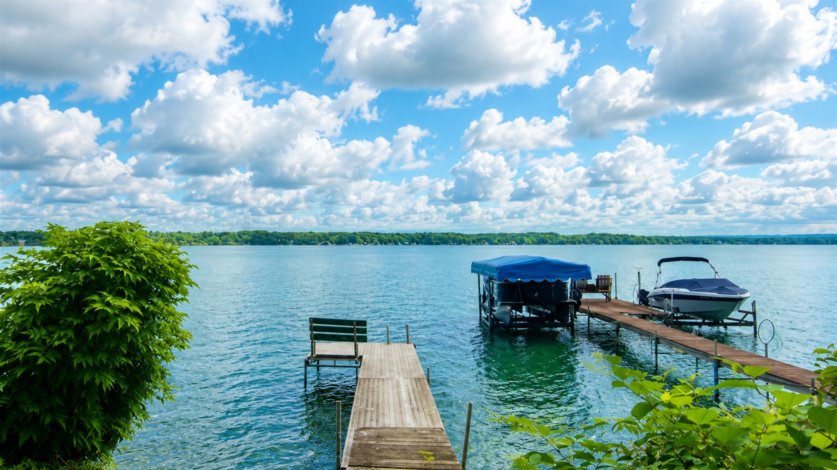 Shorter dock belongs to the property