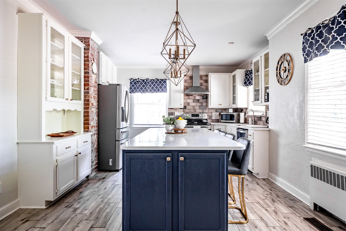 Kitchen with island seating