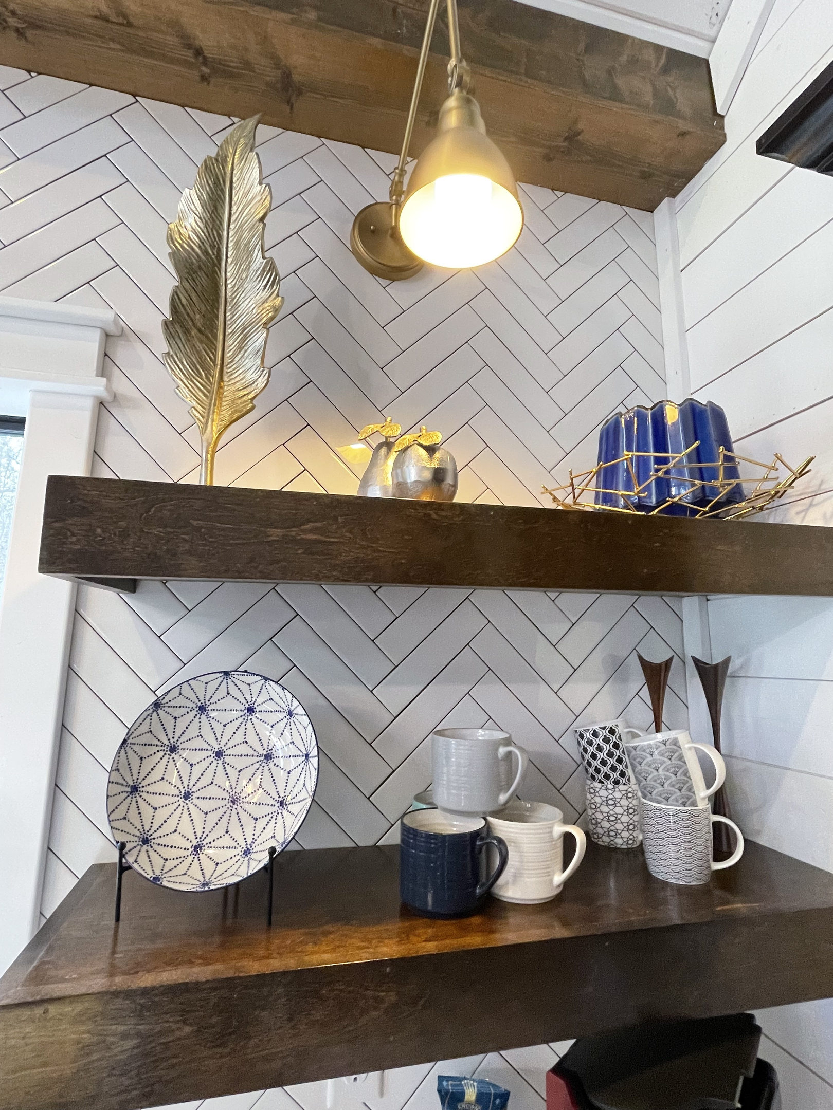 An array of lovely coffee cups to choose fro,m for your caffeine needs!