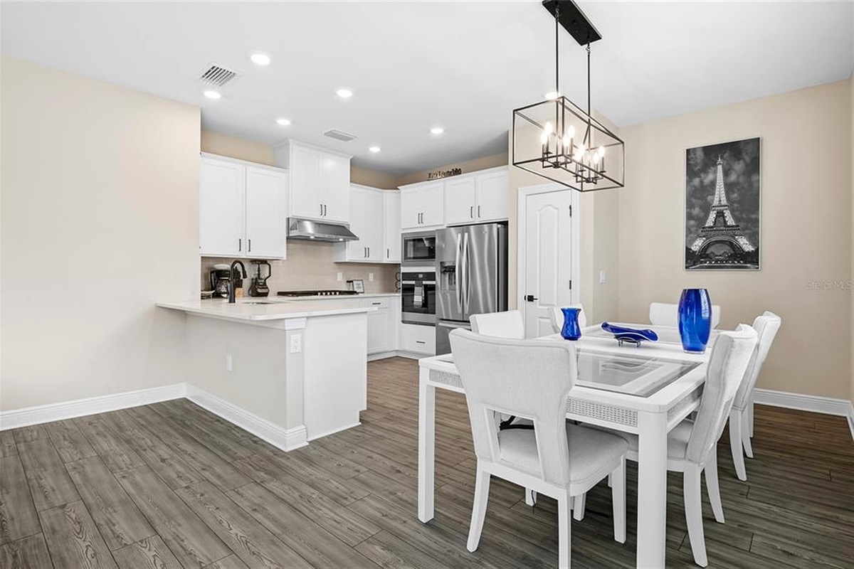 Kitchen and dining area