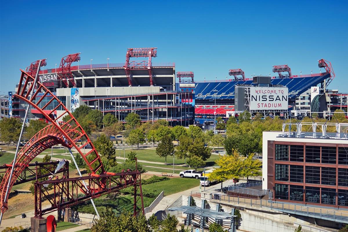 Nissan Stadium (Titans Football / CMA Fest) is located 2 miles from the home.