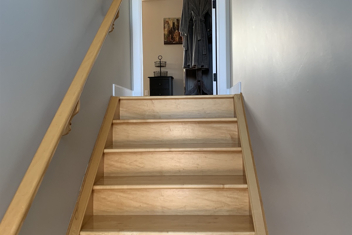 STAIRS LOOKING UP.