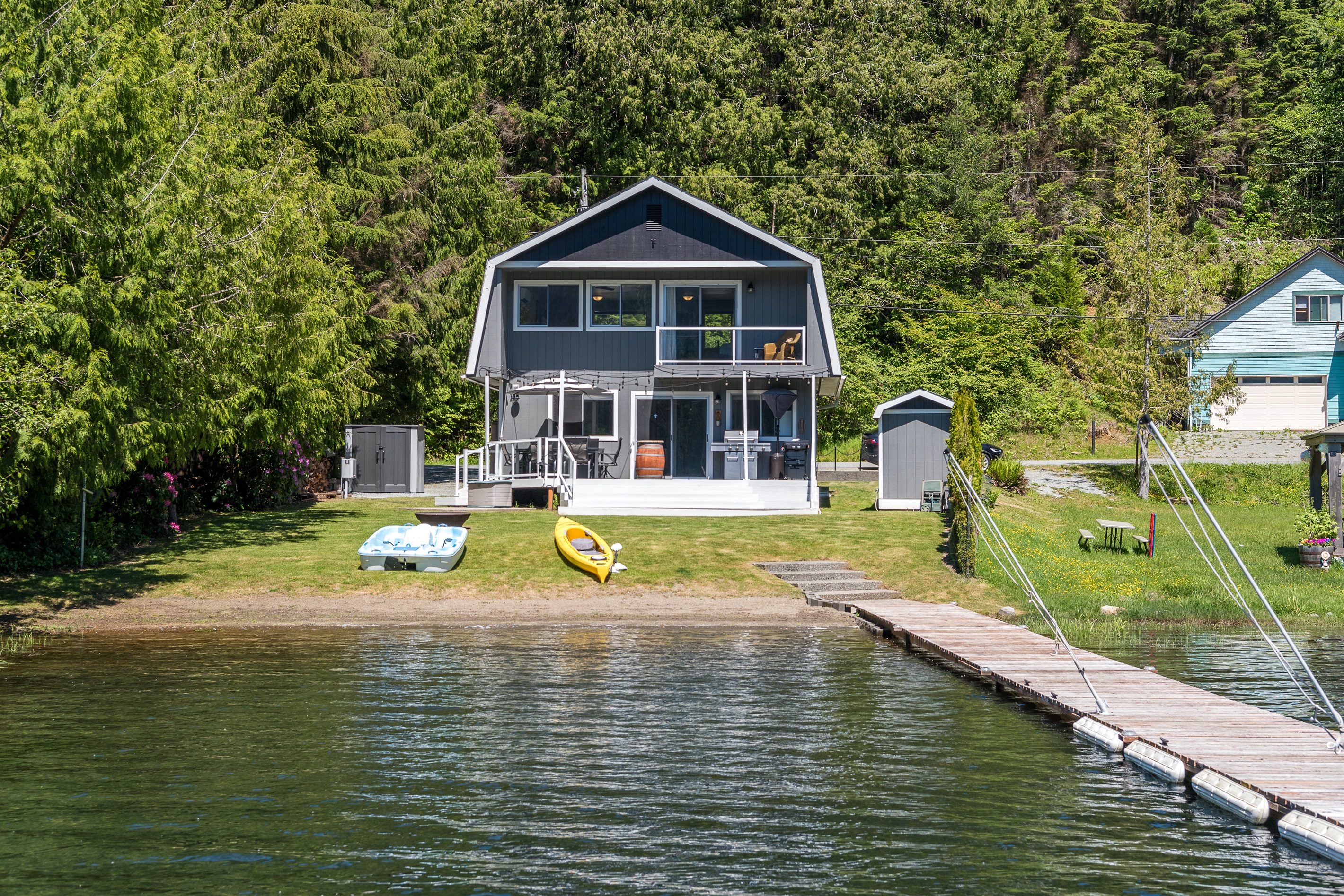 View of the house from the dock.
