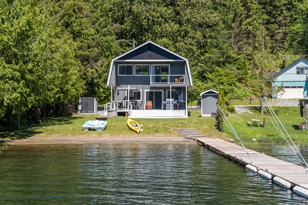 View of the house from the dock.