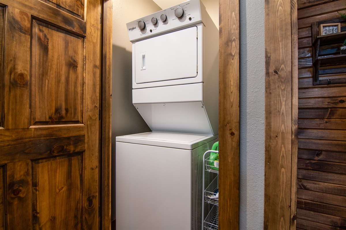 We provide laundry detergent!